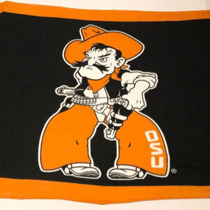 Oklahoma State University OSU Cowboys Fleece Blanket Pistol Pete  Mascot